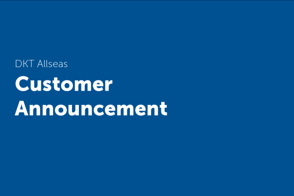 Customer announcement